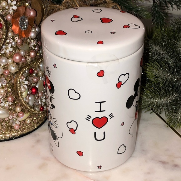 Disney Kitchen Nwt Disney Mickey Minnie Mouse Ceramic Canister Jar